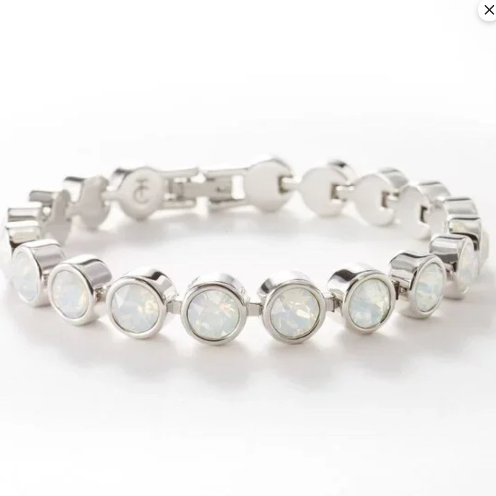 GLAZED WHITE (OPAL) Ice Bracelet by Touchstone Crystal by Swarovski